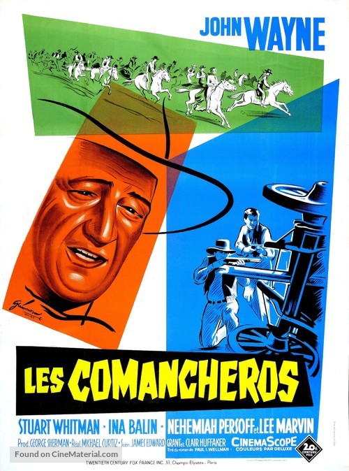 The Comancheros - French Theatrical movie poster