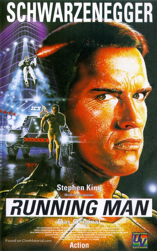 The Running Man - German VHS movie cover