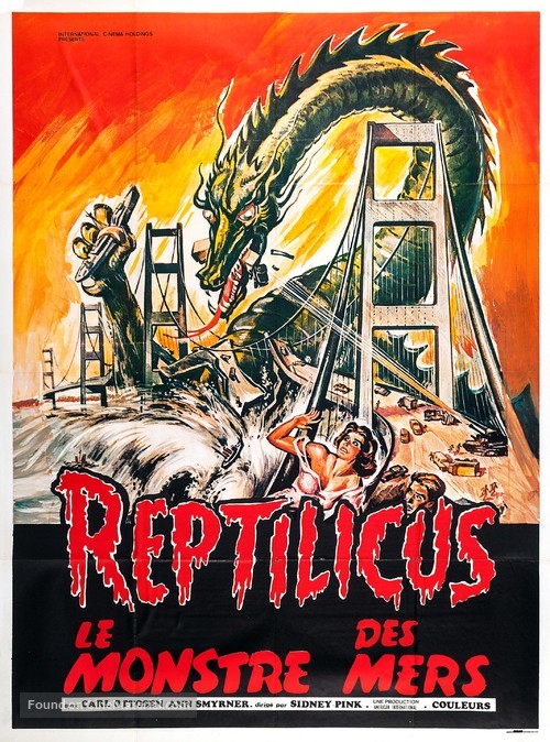 Reptilicus - French Movie Poster