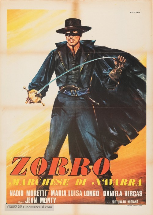 Zorro marchese di Navarra - Italian Movie Poster