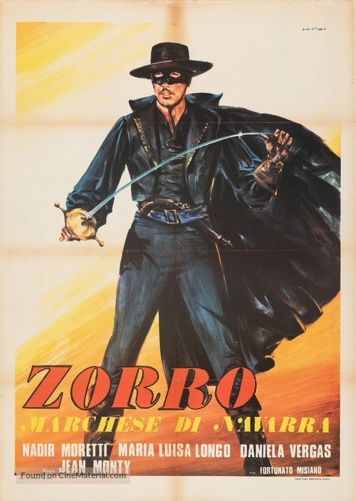 Zorro marchese di Navarra - Italian Movie Poster
