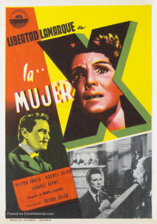 La mujer X - Spanish Movie Poster