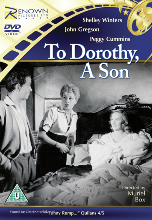 To Dorothy a Son - British DVD movie cover