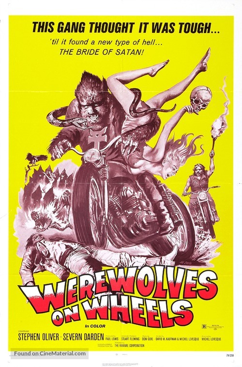 Werewolves on Wheels - Theatrical movie poster