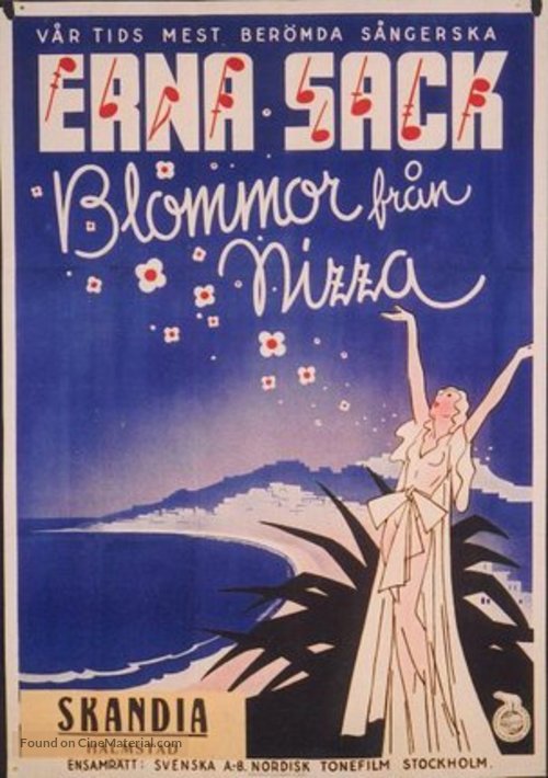 Blumen aus Nizza - Swedish Movie Poster