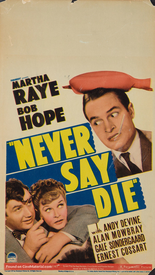 Never Say Die - Movie Poster