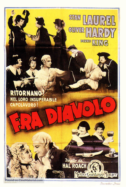The Devil&#039;s Brother - Italian Movie Poster