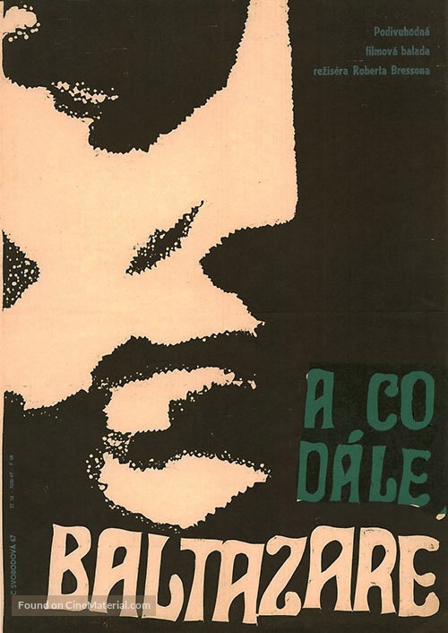 Au hasard Balthazar - Czech Movie Poster