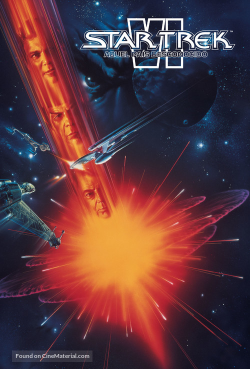 Star Trek: The Undiscovered Country - Spanish VHS movie cover