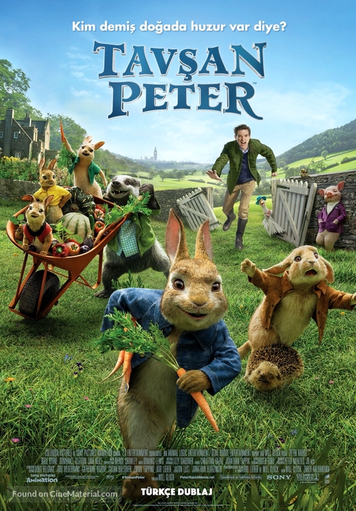 Peter Rabbit - Turkish Movie Poster