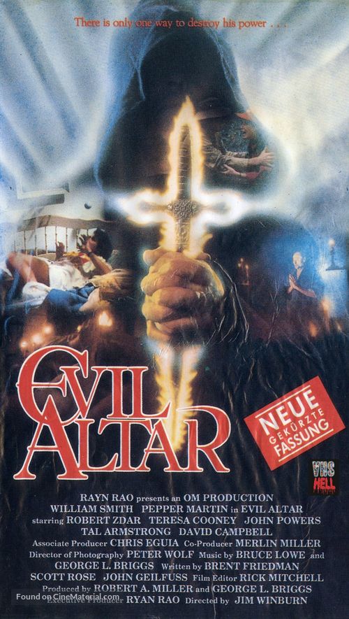 Evil Altar - German VHS movie cover