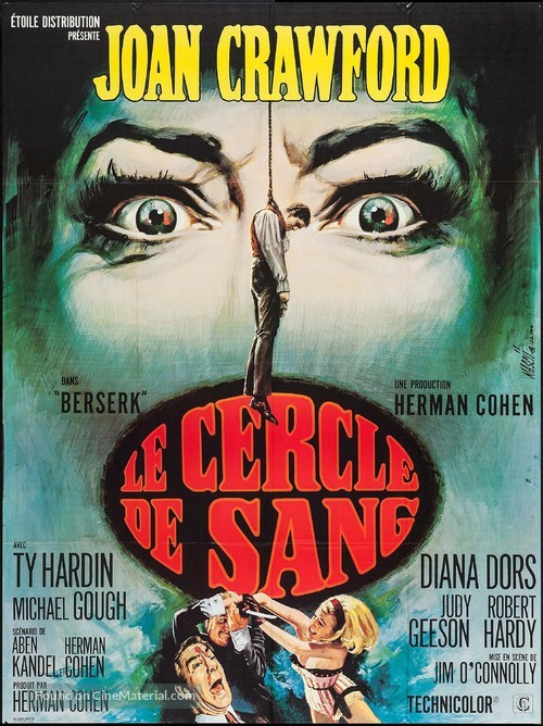 Berserk! - French Movie Poster
