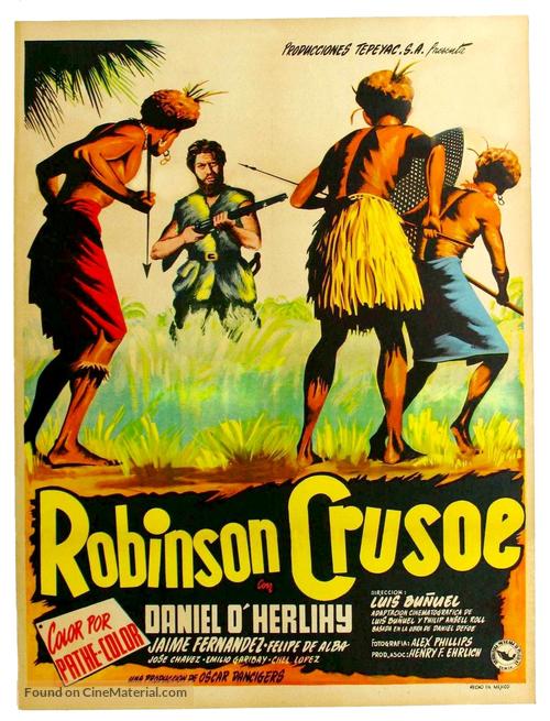 Robinson Crusoe - Mexican Movie Poster