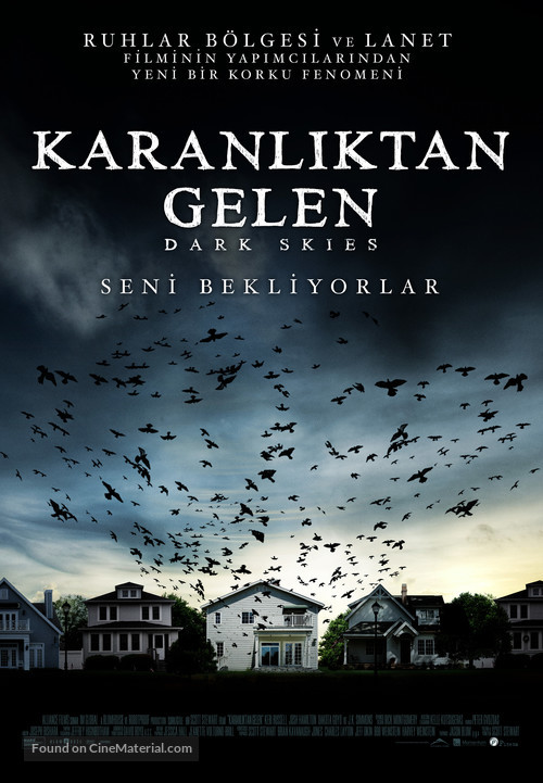 Dark Skies - Turkish Movie Poster