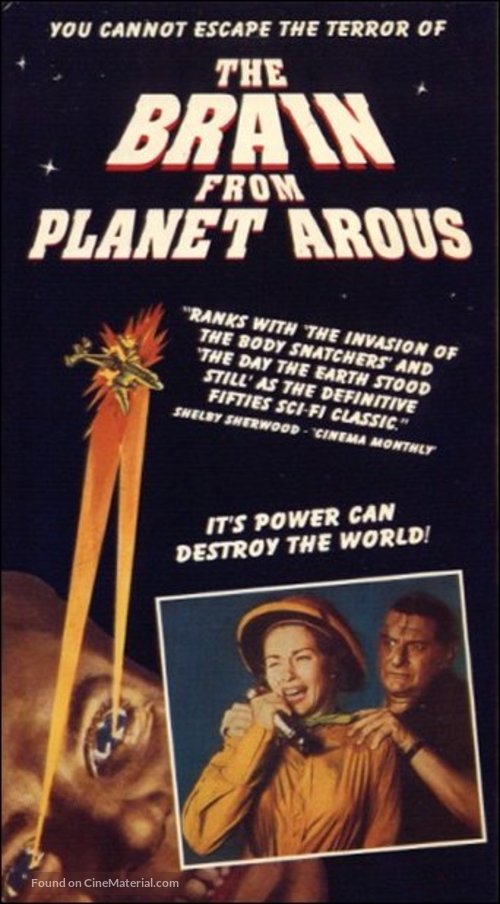 The Brain from Planet Arous - VHS movie cover