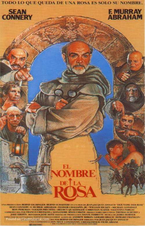 The Name of the Rose - Spanish Movie Poster