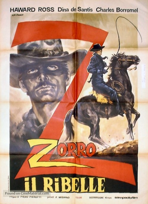Zorro il ribelle - Italian Movie Poster