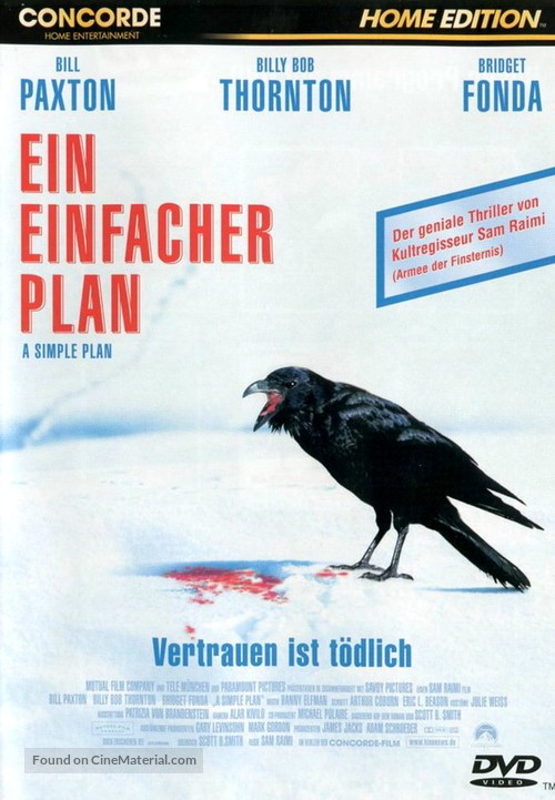 A Simple Plan - German DVD movie cover