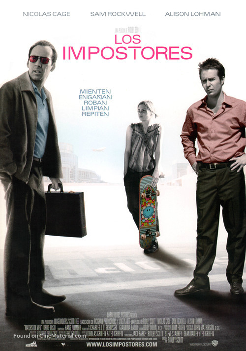 Matchstick Men - Spanish Movie Poster