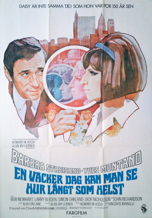 On a Clear Day You Can See Forever - Swedish Movie Poster