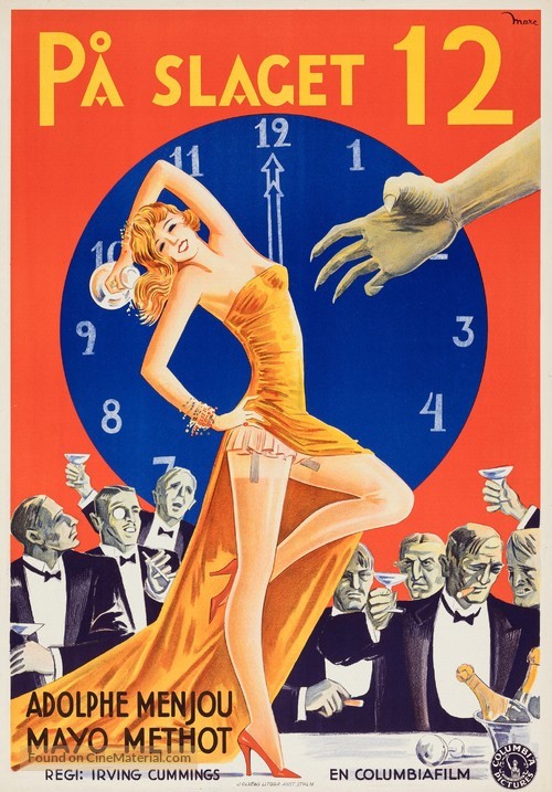 The Night Club Lady - Swedish Movie Poster