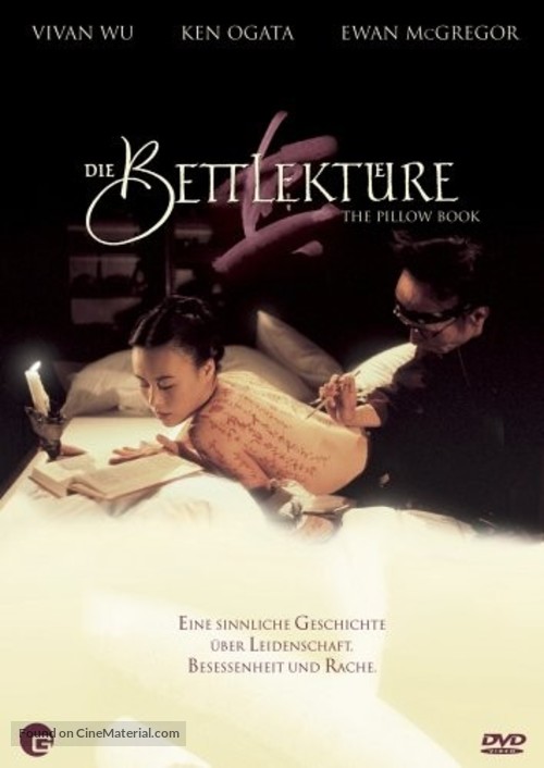 The Pillow Book - German DVD movie cover