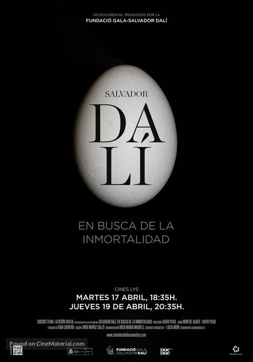 Salvador Dal&iacute;: In Search of Immortality - Spanish Movie Poster