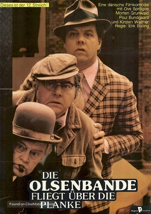 Olsen-bandens flugt over plankev&aelig;rket - German Movie Poster