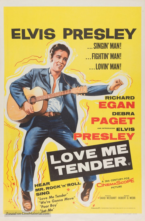 Love Me Tender - British Movie Poster