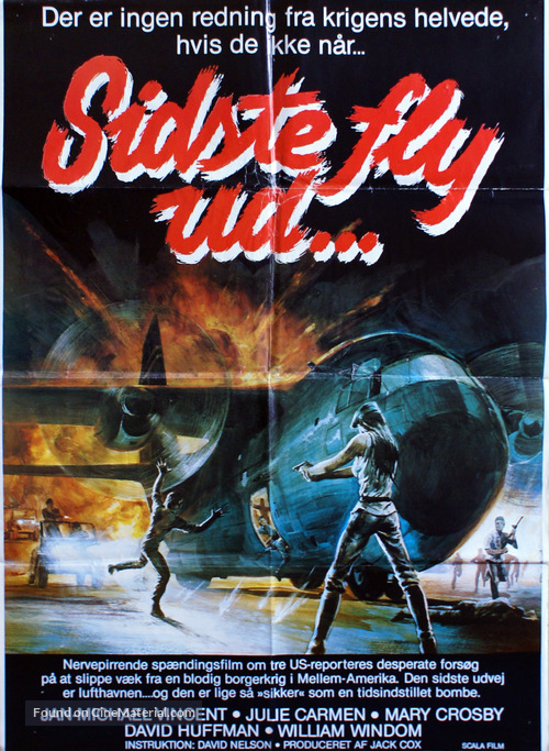 Last Plane Out - Danish Movie Poster