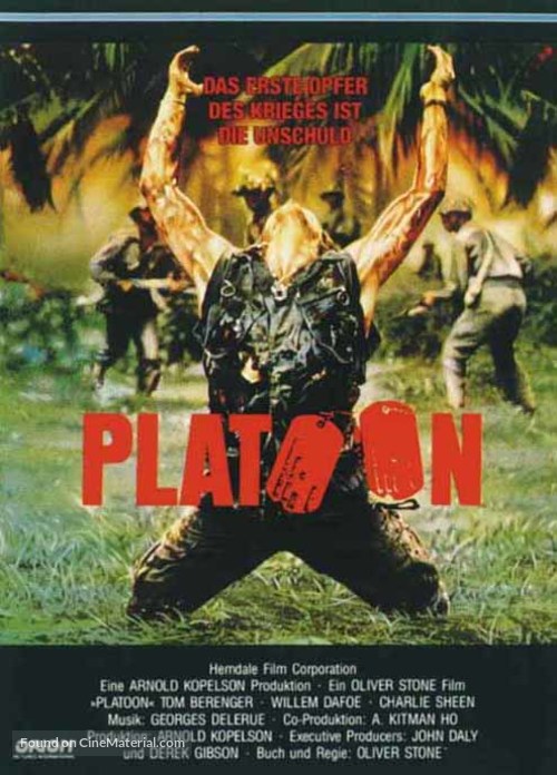 Platoon - German Movie Cover