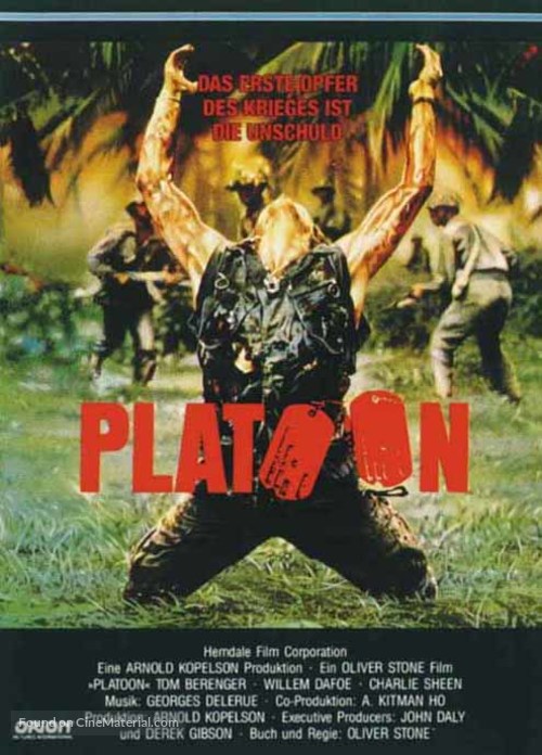 Platoon - German Movie Cover