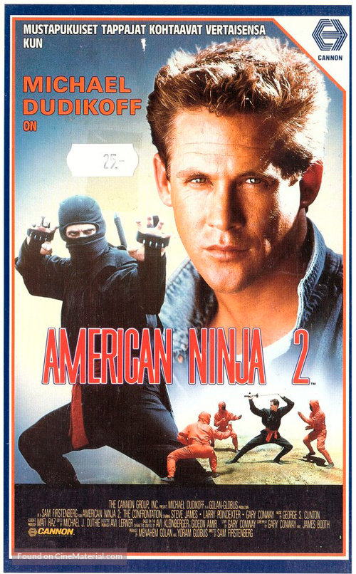 American Ninja 2: The Confrontation - Finnish VHS movie cover