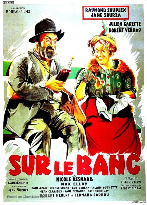 Sur le banc - French Movie Poster