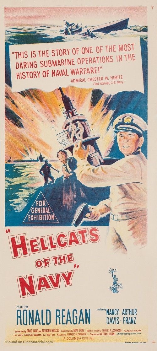 Hellcats of the Navy - Australian Movie Poster