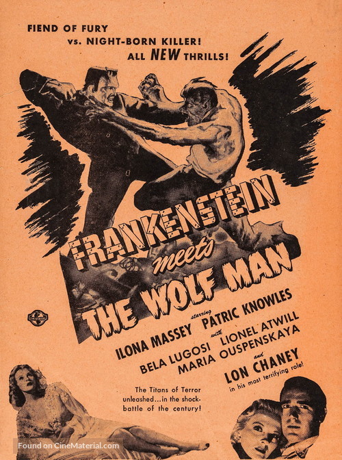 Frankenstein Meets the Wolf Man - poster