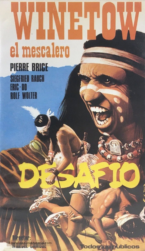 &quot;Winnetou le mescalero&quot; - Spanish VHS movie cover