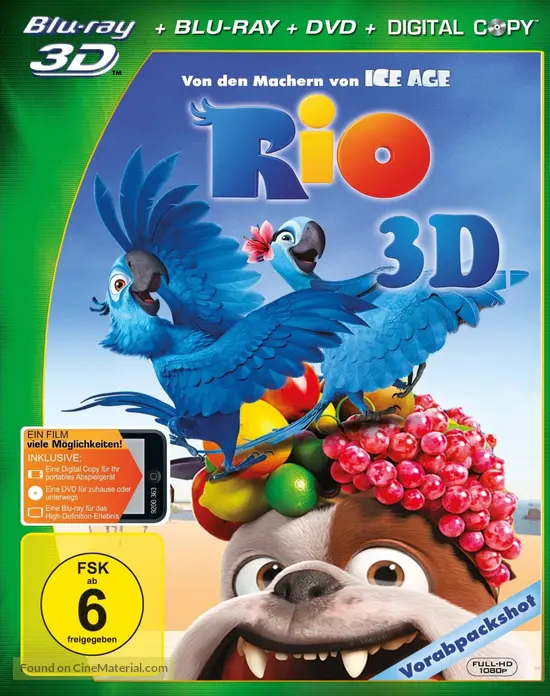 Rio 11 German Blu Ray Movie Cover Rio 11 German Blu Ray Movie Cover