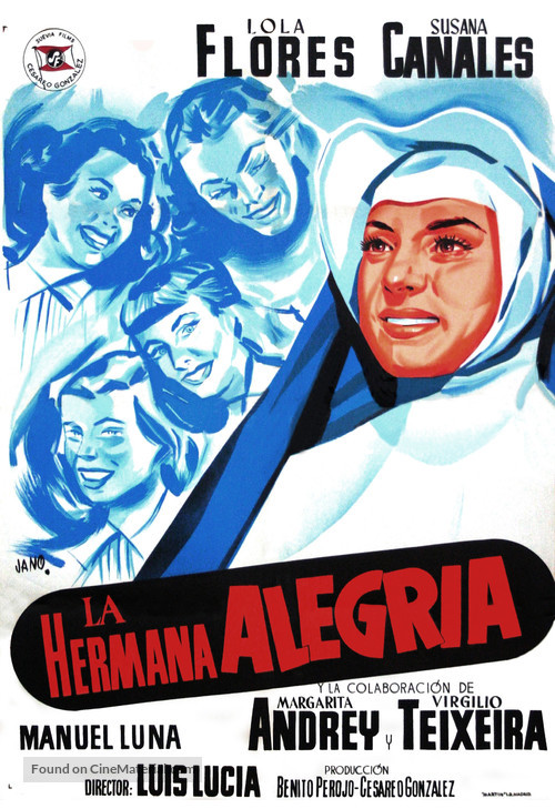 La hermana alegr&iacute;a - Spanish Movie Poster