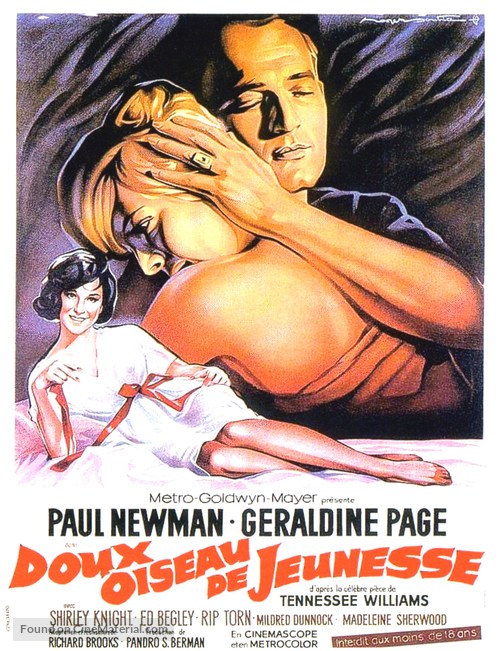 Sweet Bird of Youth - French Movie Poster