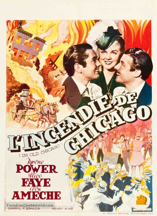 In Old Chicago - Belgian Movie Poster