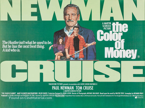 The Color of Money - British Movie Poster