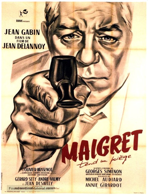 Maigret tend un pi&egrave;ge - French Movie Poster