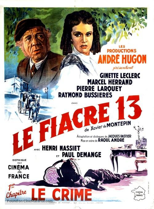 Fiacre N. 13, Il - French Movie Poster