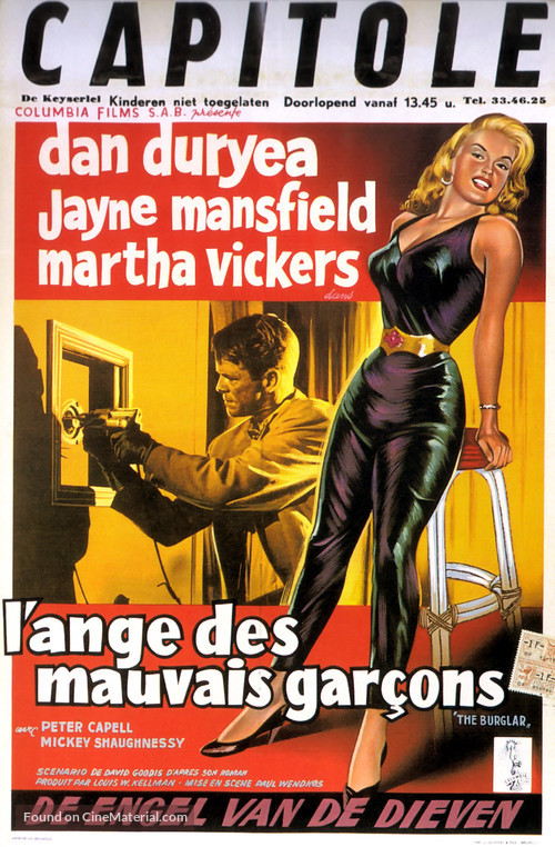 The Burglar - Belgian Movie Poster