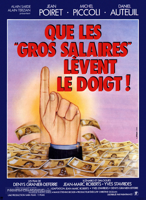 Que les gros salaires l&egrave;vent le doigt! - French Movie Poster