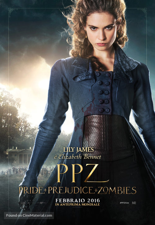 Pride and Prejudice and Zombies - Italian Movie Poster