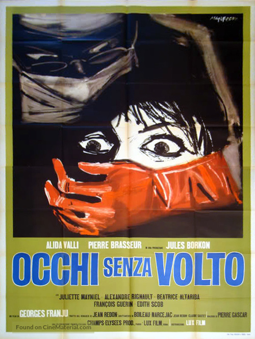 Les yeux sans visage - Italian Movie Poster
