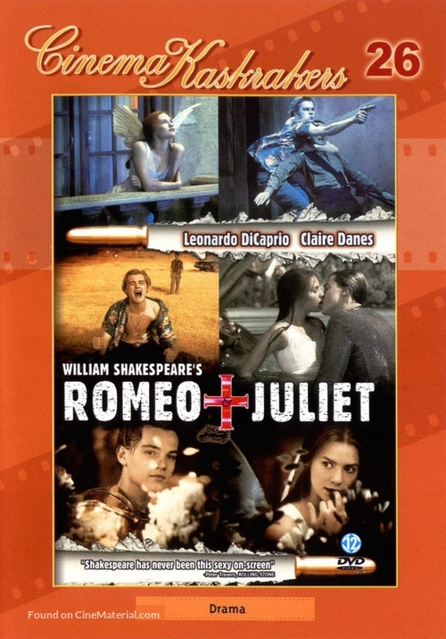 Romeo + Juliet - Dutch DVD movie cover