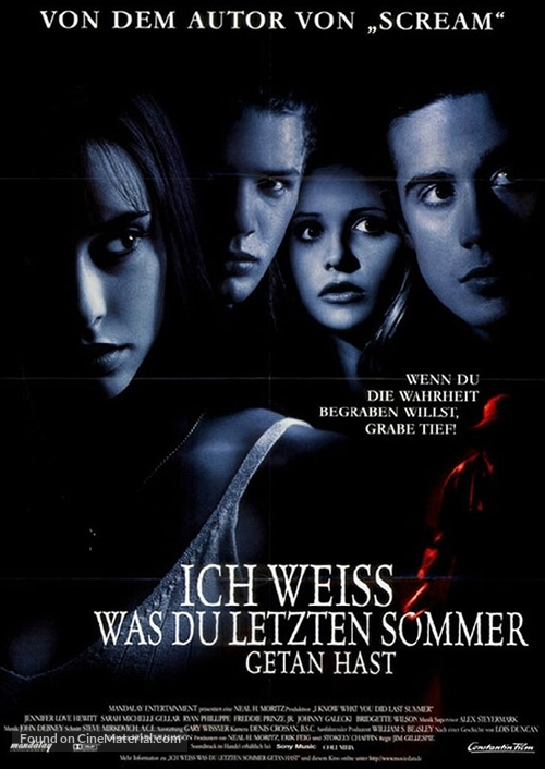 I Know What You Did Last Summer - German Movie Poster